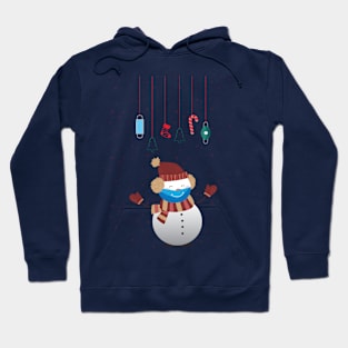 Christmas with snowman Hoodie